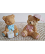 Baby Shower/Cake Topper/Nursery Decor Boy/Girl Small Ceramic Teddy Bears... - $19.95