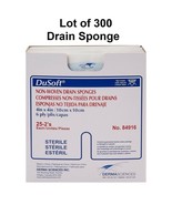300 Ct. Drain Sponge I.V / Drain Split Dressing Sterile 4 x 4 6-Ply DuSo... - $49.49