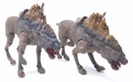 Lord Of The Rings Deluxe Action Figure Warg Beast 2003 Lot x2 - £26.15 GBP