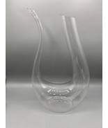 U Shaped Glass Wine Decanter Pitcher With Elegant Curved Design - $21.67