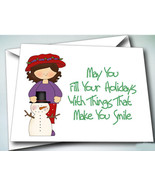 6 HOLIDAY CHRISTMAS GREETING CARDS W/ ENVELOPES FOR RED HAT LADIES OF SO... - $12.19