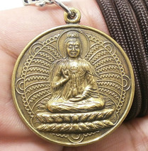 Guan Yin Pendant Yin &amp; Yang Kuan Quan Im Mercy God Buddha Success Lucky Necklace - £19.58 GBP