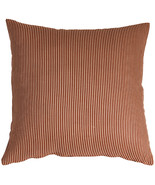 Ticking Stripe Sienna 18x18 Throw Pillow, with Polyfill Insert - £27.61 GBP