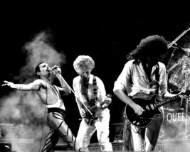 Queen Freddie Mercury Brian May John Deacon smoke filled stage cool 16x20 Poster - £16.06 GBP