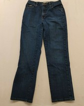 Lee Relaxed Straight Leg Jeans Women&#39;s Size 6 Medium Cotton Blend High Rise  - $14.74
