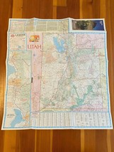 Vintage AAA Color Folding Nevada and Utah State Map - 1989 - £3.74 GBP