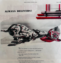 1947 Texaco Fire Chief Gasoline Dalmatian Advertisement  Vintage Gas &amp; O... - $39.99