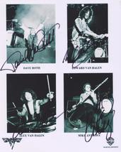 Signed 4X VAN HALEN Band Photo Autographed with COA Warner Brothers / Re... - £195.45 GBP