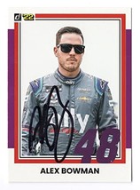 Autographed Alex Bowman 2022 Donruss Racing Rare Purple Parallel (#48 Ally Drive - £31.68 GBP