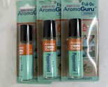 (3) Aroma Guru Roll-On Peppermint Headache Relief Aromatherapy 100% Pure - £9.94 GBP