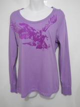 Harley Davidson M Regal Orchid Fast Livin Long-Sleeve Cotton T-Shirt NEW - $29.89