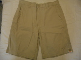 Men&#39;s St. John&#39;s Bay Legacy Flat Front Shorts Classic Stone  Size 44 NEW - £17.39 GBP