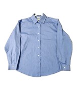 Talbots Women Blouse Size 16 Blue Button Up Long Sleeve Wrinkle Resist F... - $18.05