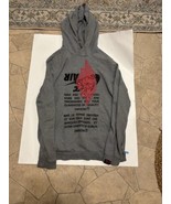 Nike Air Jordan 1 Hoodie Men&#39;s Size Medium M Gray Upside Down Logo Sweat... - $565.28 MXN