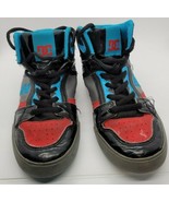 DC Spartan Skate Shoes Black Aqua Red Gray 303499B High Top Color Leathe... - £20.19 GBP