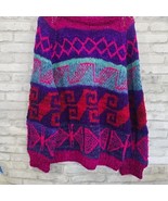 Vintage Handmade in Bolivia 100% Wool Sweater One of a Kind Size Large M... - $82.06 CAD