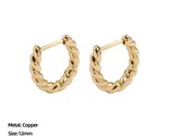 Color small hoop earrings for women charm huggie twisted tiny hoops simple jewelry thumb155 crop