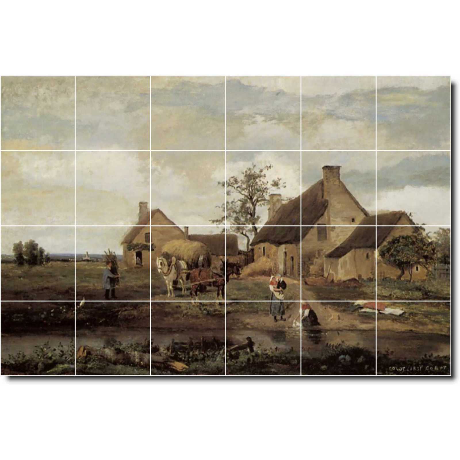 Corot jean a farm in the nievre