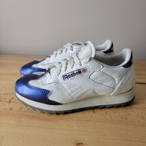 VTG Reebok Women's Classic Blue Lace-Up Low Top Blue Toe Sneaker Shoes S... - $46.52