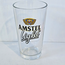 Amstel Light Pint Beer Glass Retired Logo 16oz Libby 5 7/8&quot; Tall - £7.07 GBP