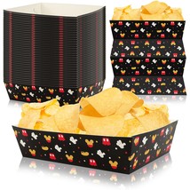Mouse Birthday Party Supplies,50 Pack Mouse Party Favors Large Paper Food Trays  - £23.97 GBP