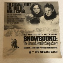 Snow blind Tv Guide Vintage Print Ad Neil Patrick Harris Kelli Williams ... - $5.93