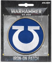 Warhammer 40K Game Ultramarines Icon Logo Embroidered Patch NEW UNUSED - $7.84