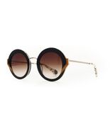 WOOW SUPER FUNKY 1 100 Black / Brown Gradient Sunglasses 46mm - $189.05