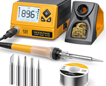  Soldering Iron Station with 5 Extra Iron Tips, ESD Safe, 3 Preset Chann... - $82.62