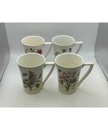 4x Portmeirion BOTANIC GARDEN Mandarin Mugs - Gwyllt King, Daisy, Lilac,... - $135.82 CAD