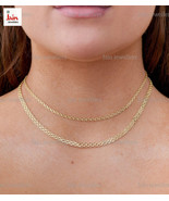 REAL GOLD 18 Kt, 22 Kt Hallmark Real Gold Bismark Chain Women&#39;s Necklace... - £3,411.59 GBP+