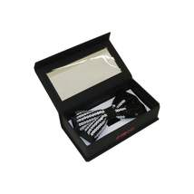 Mens Formal Bow Tie/Hankie Insomnia by Manzini Floral Sequins MZE140 White black image 9