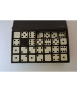 Vtg Whiteface Dominoes The Embossing Company Albany NY Original Case 26 ... - $19.99