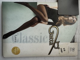 Gatta Laura 20den Classic Women Tights - COLOR - GRIGIO- GRAY SIZE 2/S  - $10.00