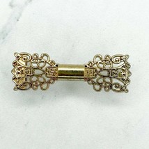 Small Ornate Bow Gold Tone Belt Buckle - £10.27 GBP