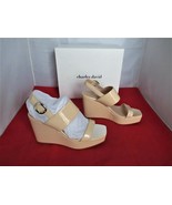 Charles David Collection Jordan Wedges $249 - US Size 9  -  Nude Patent ... - $54.14 CAD