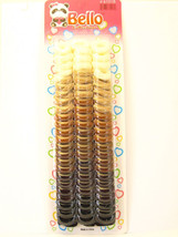 BELLO SMALL TERRY PONYTAIL HOLDERS - SHADES OF BROWN - 72 PCS. (61018) - $7.99