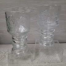 Lord Of The Rings 2001 Burger King Glass Goblets Set Of 2 Frodo Aragorn - $12.50