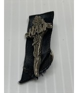 Vintage Vietnam Veteran with Ribbon Tie Lapel Pin Clip Military Militari... - $11.88