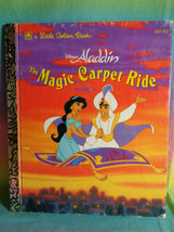 Vintage 1993 Disney's Aladdin The Magic Carpet Ride A Little Golden Book - $3.35