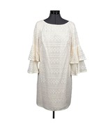 Eliza J. Lace Bell-Sleeve Dress Style EJ8M8497 3/4-Sleeve Sz. 8 - $1,568.56 MXN