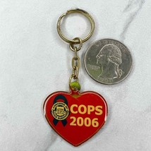 2006 Cops Concerns of Police Survivors Heart Keychain Keyring - $6.92