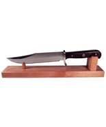 Cherry Wooden Knife Stand Display for 10&quot;- 15&quot; Hunting Bowie Collectible... - $465.43 MXN