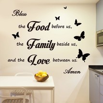 Kitchen Wall Decor Kitchen Wall Stickers Dining Room Wall Decor Sign Prayer - £15.14 GBP