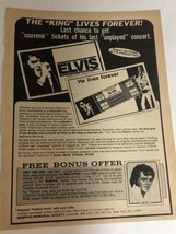 Elvis Presley Souvenir Ticket Order Form Print Ad Advertisement 1970s PA1 - $7.91