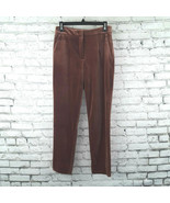 Romeo &amp; Juliet Womens Pants Medium Couture Velvet Rust Brown High Waist ... - £27.61 GBP