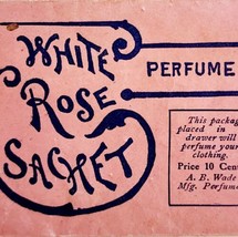 A.B. Wade White Rose Sachet Perfume Drawer Freshener 1940-50s Unopened PCBG7C - $19.99