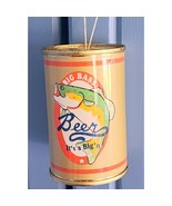 Beer Can Ornament Big Bass Midwest of Cannon Falls Fun Cabin Or Man Cave... - $8.99
