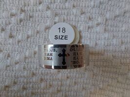 Serbian Orthodox Christian Lords Prayer Ring D=18mm - $32.00