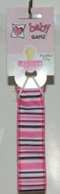 Baby Ganz Girl Pink Black White Stripped Matching Gift Set image 6